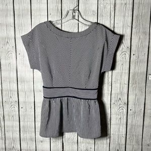 Monteau stripe blouse size Small